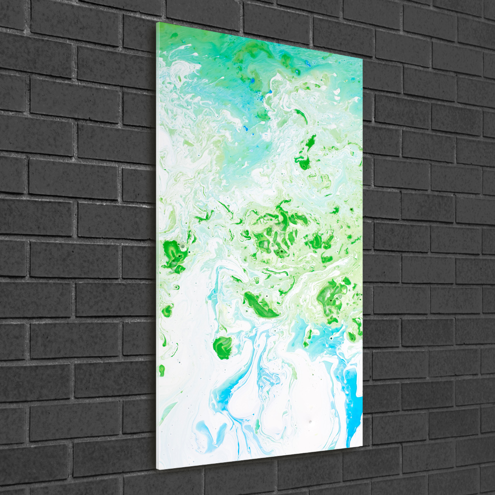 Foto obraz szklany pionowy Abstrakcja plamy