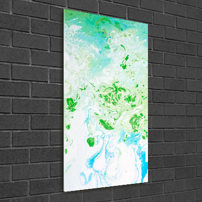 Foto obraz szklany pionowy Abstrakcja plamy