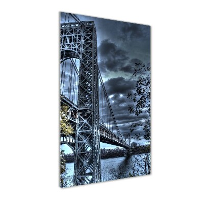 Foto obraz zdjęcie na szkle pionowy Most Nowy Jork
