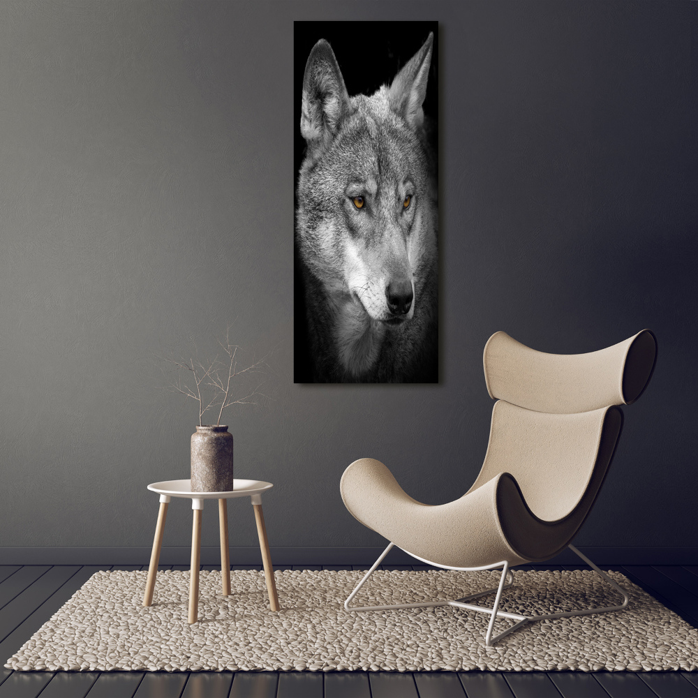 Foto-obraz szkło hartowane pionowy Portret wilka