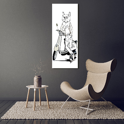 Foto obraz zdjęcie na szkle pionowy Koci mężczyzna