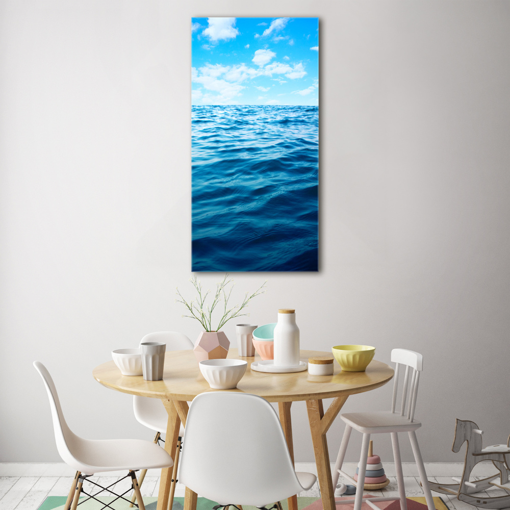 Foto obraz szkło hartowane pionowy Woda morska