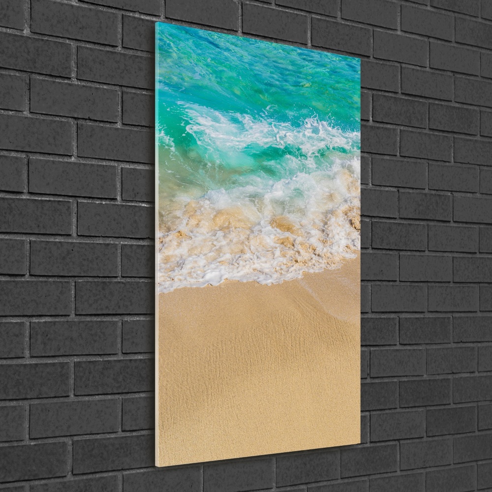 Foto obraz szkło hartowane pionowy Plaża i morze