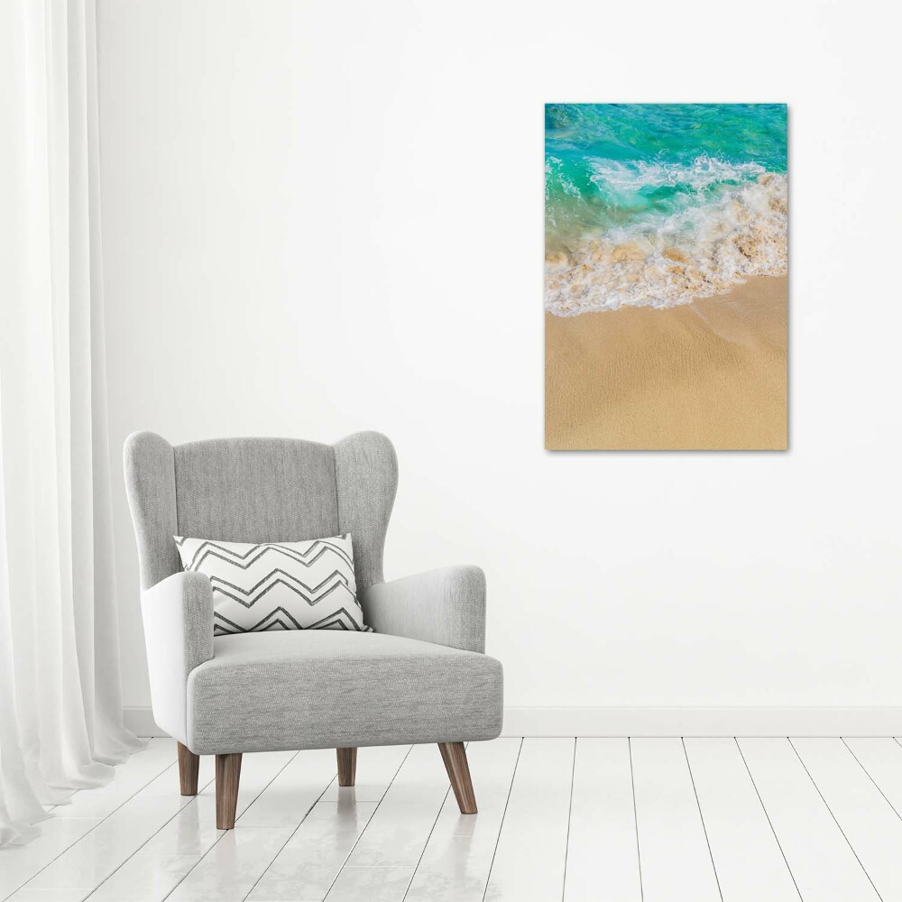 Foto obraz szkło hartowane pionowy Plaża i morze