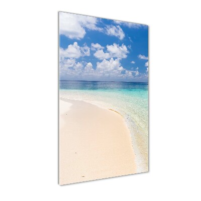 Foto obraz zdjęcie na szkle pionowy Plaża Malediwy