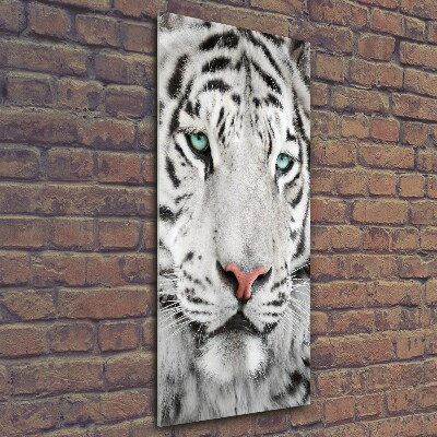 Foto-obraz szkło hartowane pionowy Biały tygrys