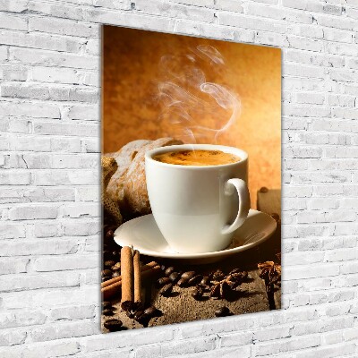 Foto obraz zdjęcie na szkle pionowy Filiżanka kawy