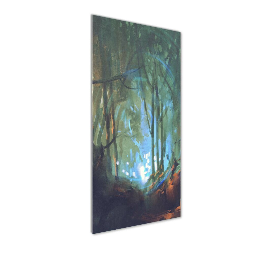 Foto obraz szkło hartowane pionowy Mistyczny las