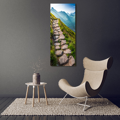 Foto obraz szkło hartowane pionowy Górski szlak
