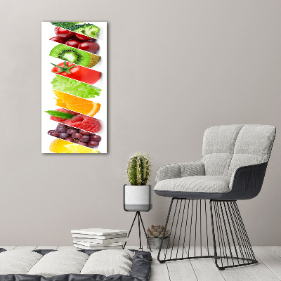Foto obraz na szkle pionowy Warzywa i owoce