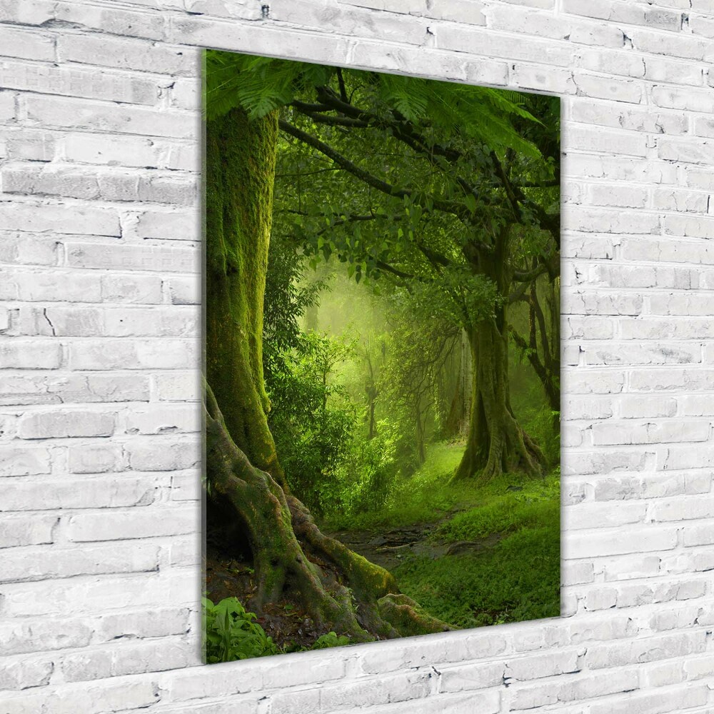 Foto obraz na szkle pionowy Tropikalna dżungla