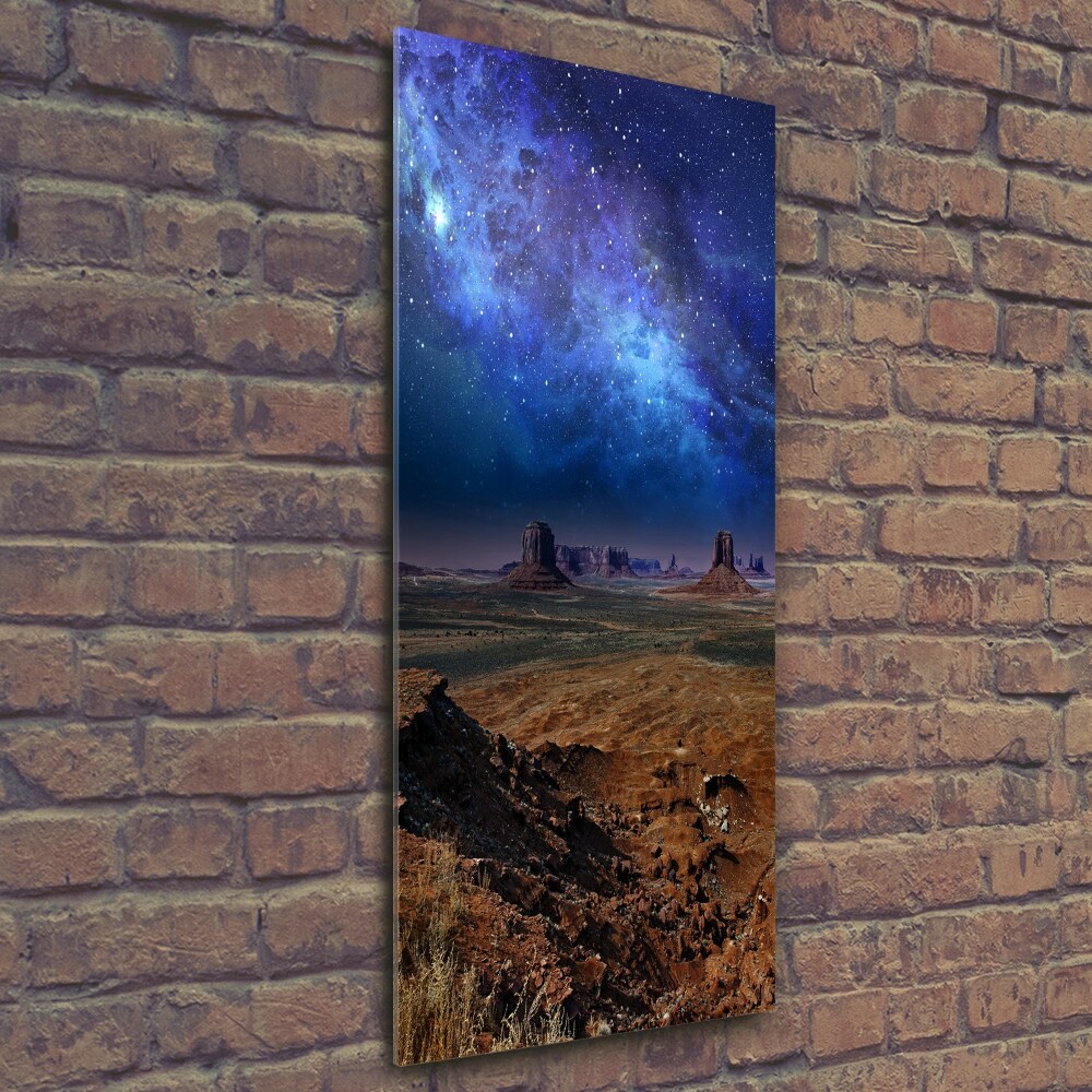 Foto obraz na szkle pionowy Gwieździste niebo