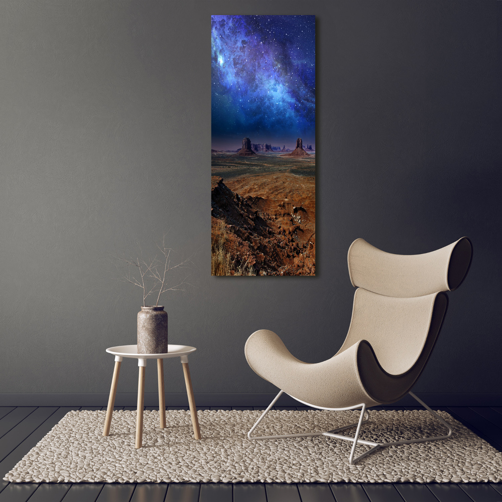 Foto obraz na szkle pionowy Gwieździste niebo