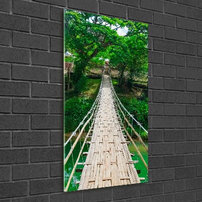 Foto obraz szkło hartowane pionowy Most wiszący