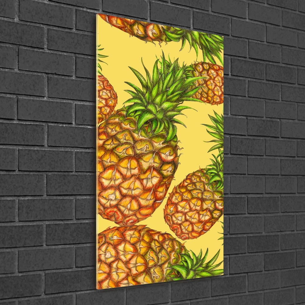 Foto-obraz zdjęcie na szkle pionowy Ananasy