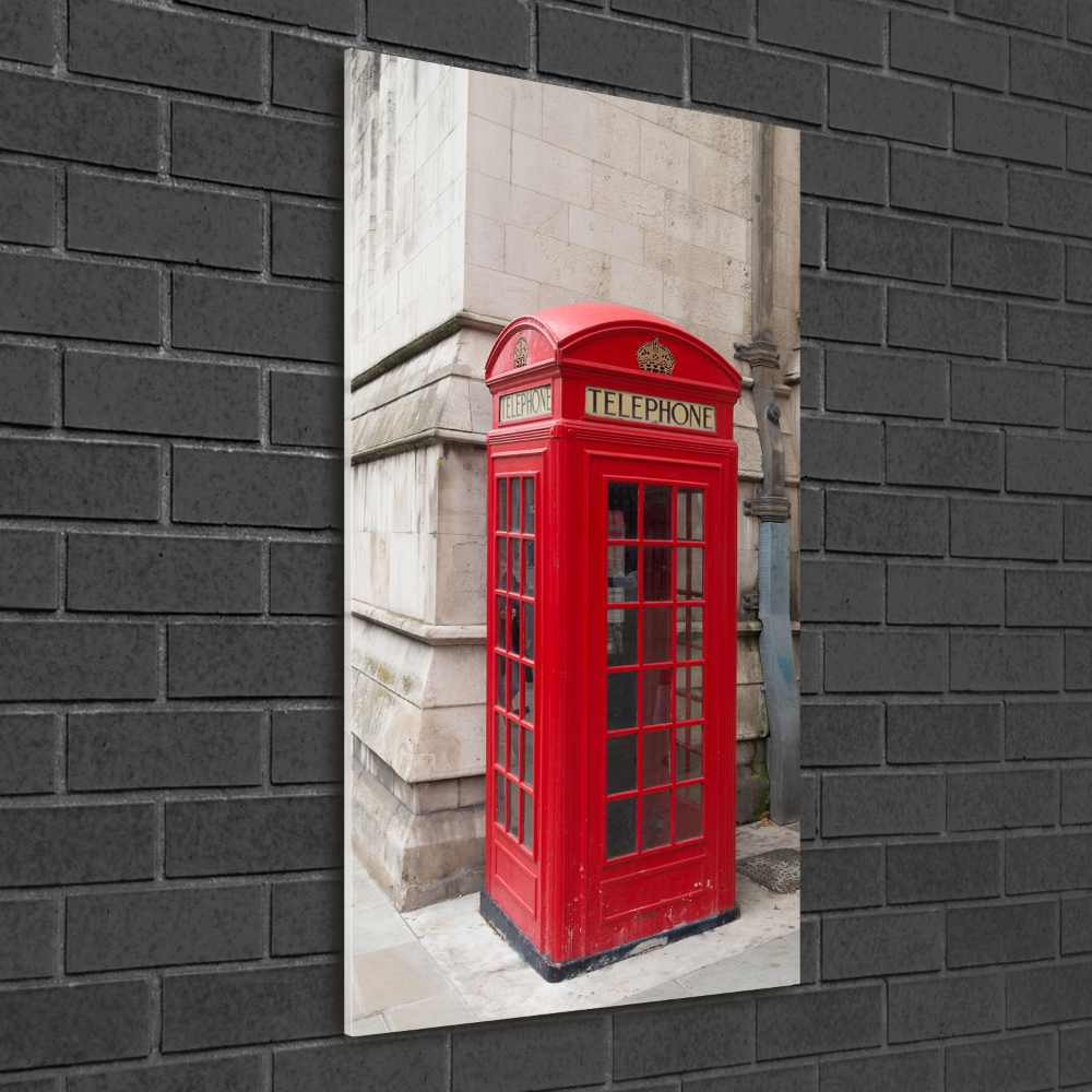 Nowoczesny szklany obraz ze zdjęcia pionowy Londyn