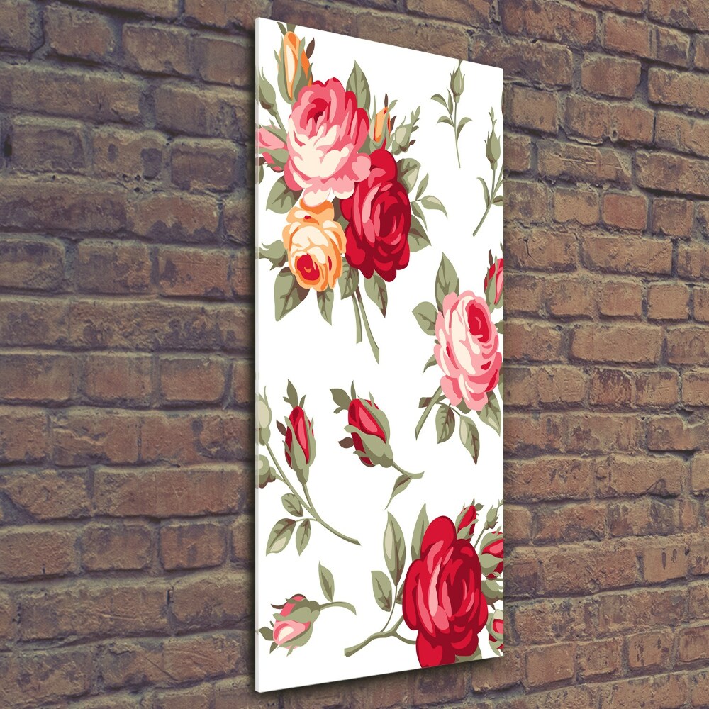 Foto obraz szkło hartowane pionowy Dzika róża