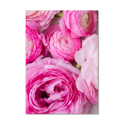 Foto obraz szkło hartowane pionowy Różowe jaskry