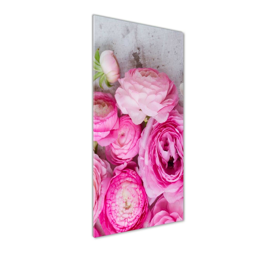 Foto obraz szkło hartowane pionowy Różowe jaskry