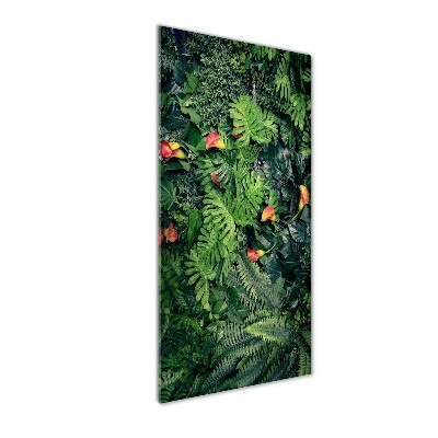 Foto obraz na szkle pionowy Tropikalne rośliny