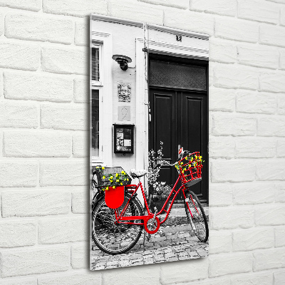 Foto obraz szkło hartowane pionowy Rower miejski