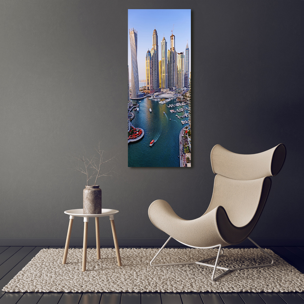 Foto obraz szkło hartowane pionowy Zatoka Dubaj