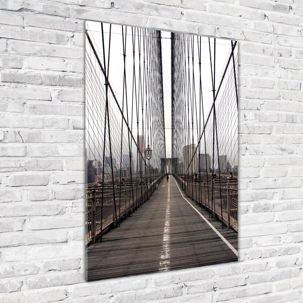 Foto obraz szklany pionowy Most Brookliński