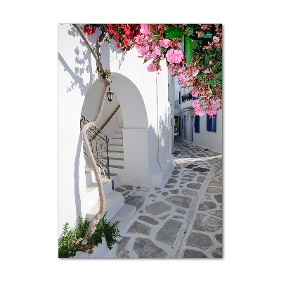 Foto obraz szkło hartowane pionowy Grecka wioska