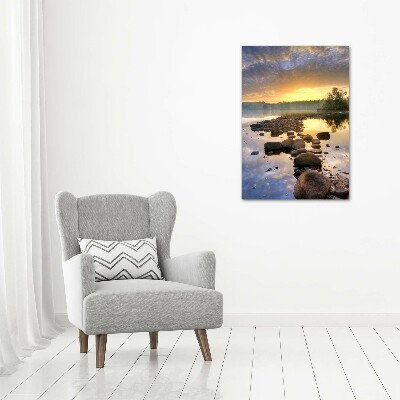 Foto-obraz zdjęcie na szkle pionowy Jezioro