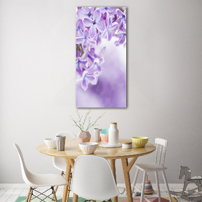 Foto obraz szkło hartowane pionowy Kwiaty bzu