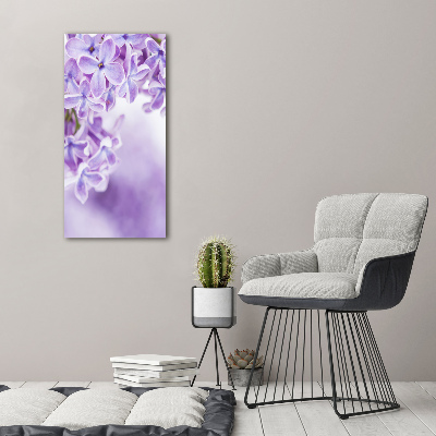 Foto obraz szkło hartowane pionowy Kwiaty bzu