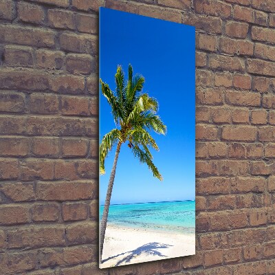 Foto obraz szklany pionowy Tropikalna plaża