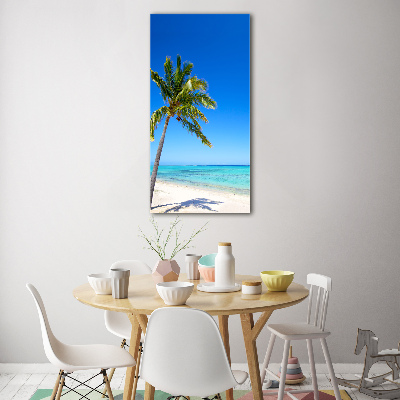 Foto obraz szklany pionowy Tropikalna plaża
