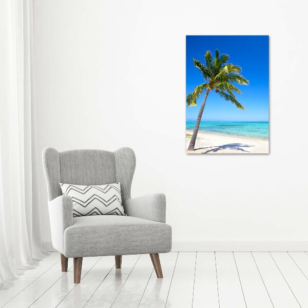 Foto obraz szklany pionowy Tropikalna plaża