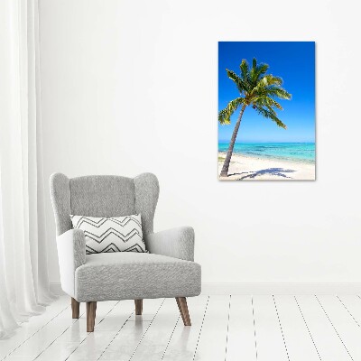 Foto obraz szklany pionowy Tropikalna plaża