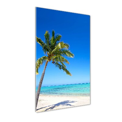 Foto obraz szklany pionowy Tropikalna plaża