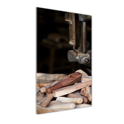 Foto obraz na szkle pionowy Drewniane narzędzia