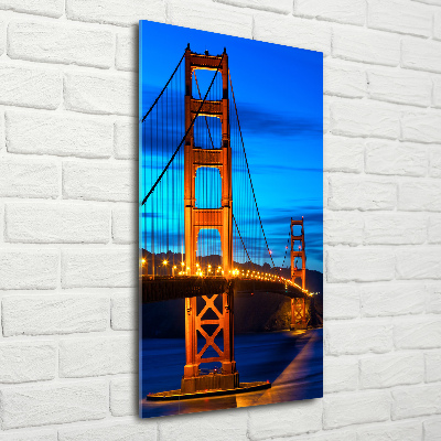 Foto obraz na szkle pionowy Most San Francisco