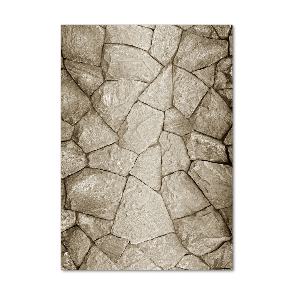 Foto obraz na szkle pionowy Ściana z kamienia