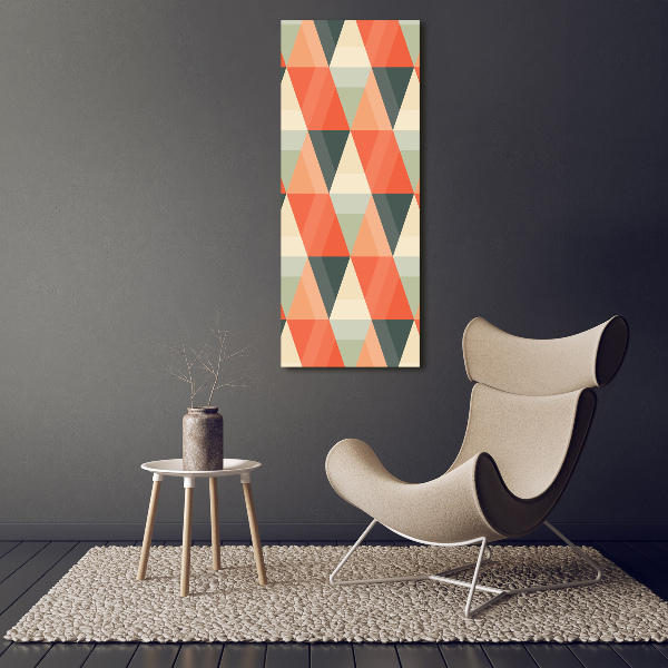 Foto obraz szklany pionowy Geometryczne tło