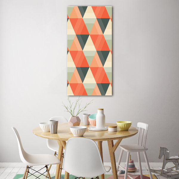 Foto obraz szklany pionowy Geometryczne tło