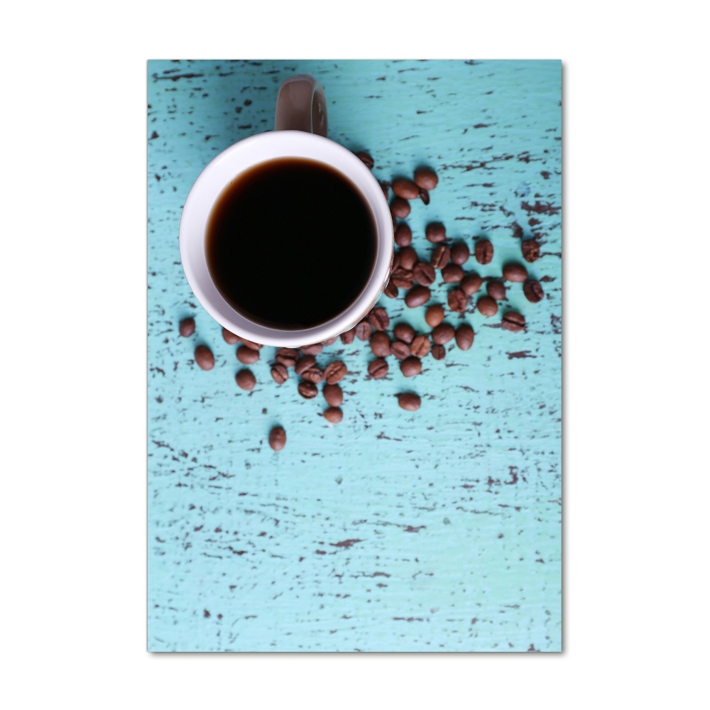 Foto obraz szkło hartowane pionowy Kubek kawy