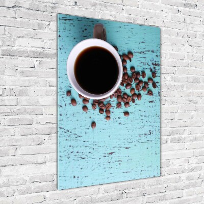 Foto obraz szkło hartowane pionowy Kubek kawy
