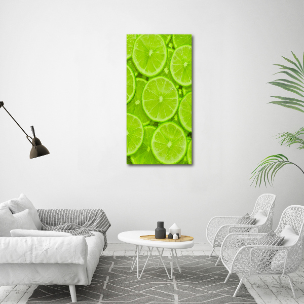 Foto-obraz zdjęcie na szkle pionowy Limonki