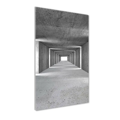 Foto obraz zdjęcie na szkle pionowy Betonowy tunel