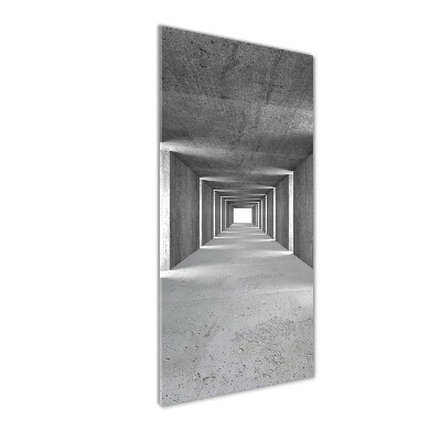 Foto obraz zdjęcie na szkle pionowy Betonowy tunel