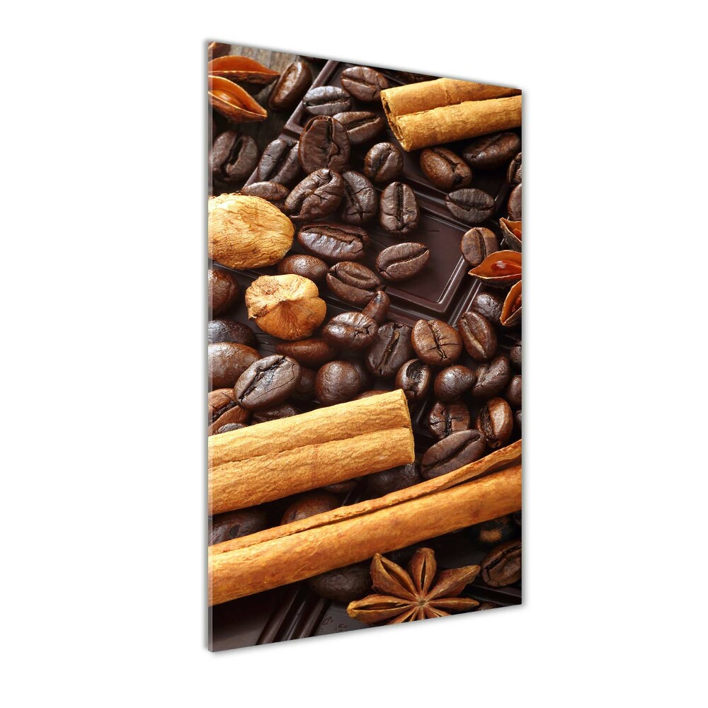 Foto obraz szklany pionowy Gorzka czekolada