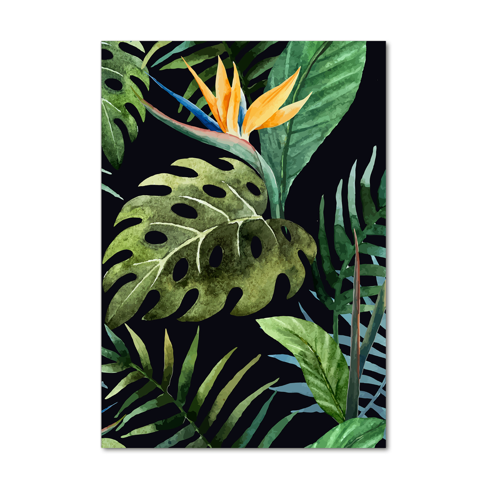 Foto obraz szkło hartowane pionowy Hawajski wzór