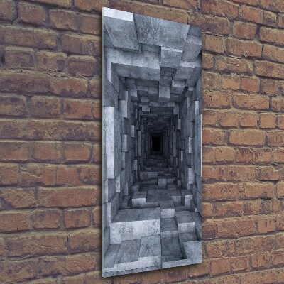 Fotoobraz szklany na ścianę do salonu pionowy Tunel
