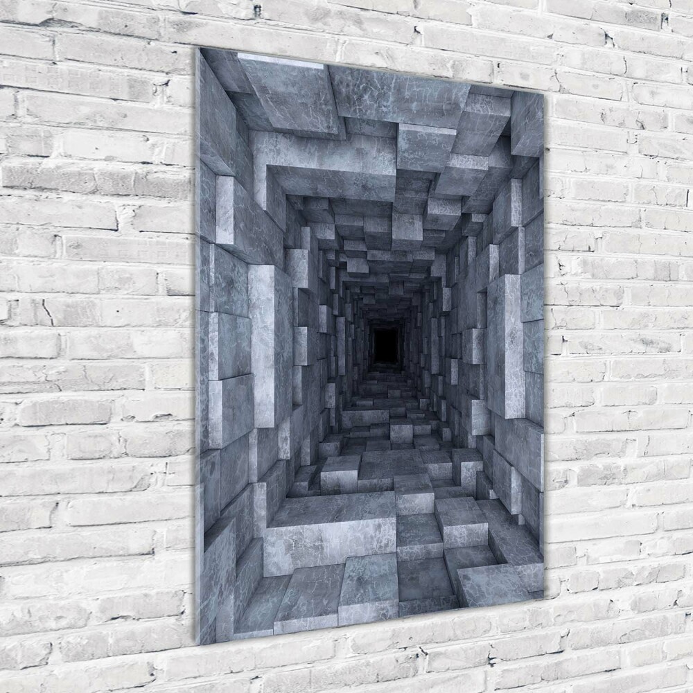 Fotoobraz szklany na ścianę do salonu pionowy Tunel